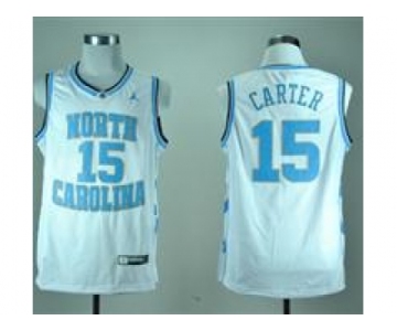 NBA NCAA North Carolina Tar Heels Vince Carter #15 College white
