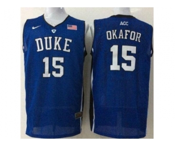 NCAA Blue Devils #15 Jahlil Okafor Royal Blue Basketball Stitched Jerseys