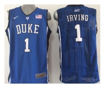 NCAA Duke Blue Devils #1 Irving blue Basketball Jerseys