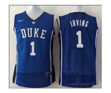 NCAA Duke Blue Devils #1 Irving blue Basketball Stitched Jerseys