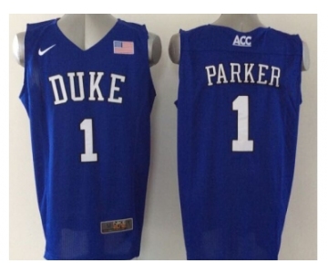 NCAA Duke Blue Devils #1 Jabari Parker blue Stitched Jerseys(Parker)