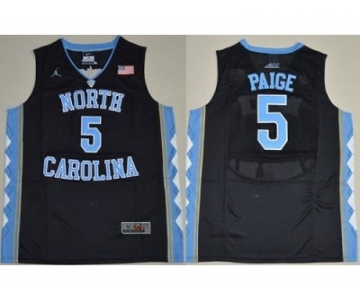 North Carolina #5 Marcus Paige Black Basketball Stitched NCAA Jersey