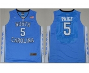 North Carolina #5 Marcus Paige Blue Basketball Stitched NCAA Jersey