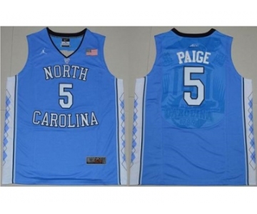North Carolina #5 Marcus Paige Blue Basketball Stitched NCAA Jersey