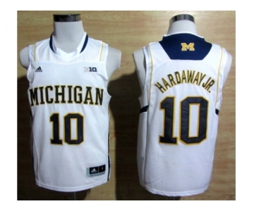 ncaa jerseys michigan wolverines #10 tim hardawayjr white[big]