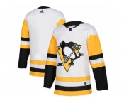 Men Adidas Pittsburgh Penguins Blank White Road Authentic Stitched NHL Jersey