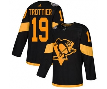 Men's Penguins #19 Bryan Trottier Black 2019 Stadium Series Stitched Hockey Jersey