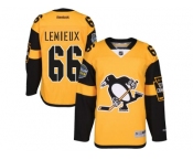 Men's Pittsburgh Penguins #66 Mario Lemieux Gold 2017 Stadium Series Stitched NHL Jersey