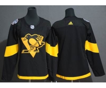 Men's Pittsburgh Penguins Blank Black 2019 Stadium Series Stitched Hockey Jersey