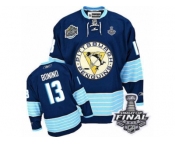 Men's Reebok Pittsburgh Penguins #13 Nick Bonino Authentic Navy Blue Third Vintage 2017 Stanley Cup Final NHL Jersey.