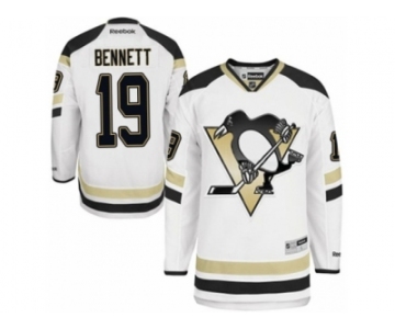 Men's Reebok Pittsburgh Penguins #19 Beau Bennett Authentic White 2014 Stadium Series NHL Jersey