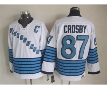 NHL Pittsburgh Penguins #87 Sidney Crosby Throwback white jerseys