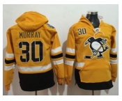 Pittsburgh Penguins #30 Matt Murray Gold Sawyer Hooded Sweatshirt 2017 Stadium Series Stitched NHL Jersey