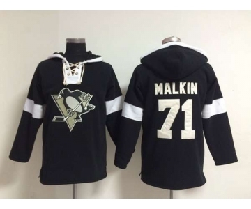 nhl jerseys pittsburgh penguins #71 malkin black-white[pullover hooded sweatshirt]
