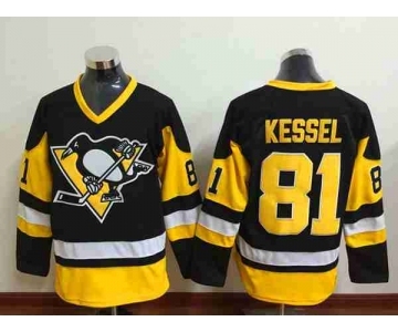 nhl jerseys pittsburgh penguins #81 kessel black-yellow[kessel]