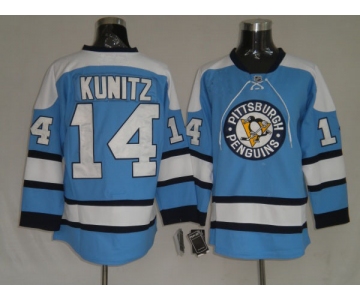nhl pittsburgh penguins #14 kunitz blue