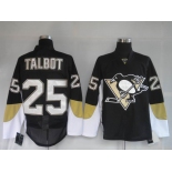 nhl pittsburgh penguins #25 talbot black