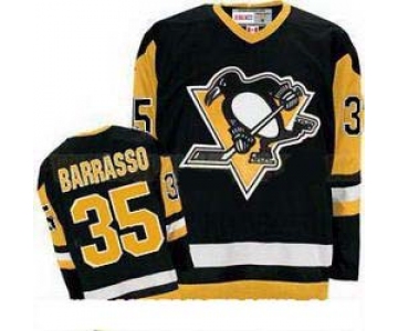 nhl pittsburgh penguins #35 borrasso m&n black