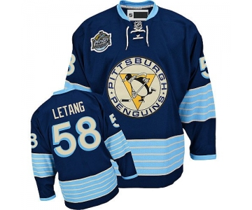 nhl pittsburgh penguins #58 letang blue [2011 winter classic]