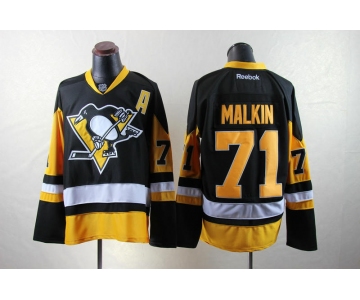 nhl pittsburgh penguins #71 malkin m&n black
