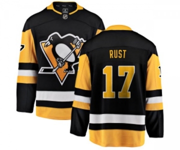 Youth Pittsburgh Penguins #17 Bryan Rust Fanatics Branded Black Home Breakaway NHL Jersey