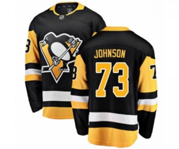 Youth Pittsburgh Penguins #73 Jack Johnson Authentic Black Home Fanatics Branded Breakaway NHL Jersey
