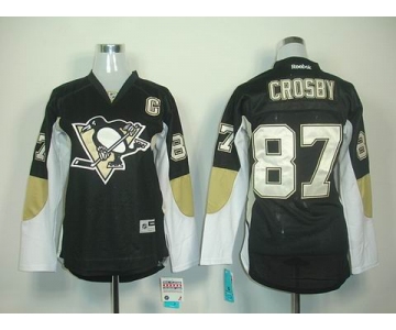 women nhl jerseys pittsburgh penguins #87 crosby black