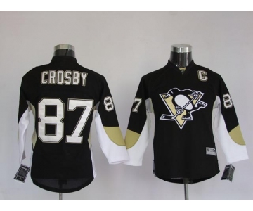 youth nhl pittsburgh penguins #87 crosby black