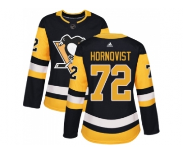 Women Adidas Pittsburgh Penguins #72 Patric Hornqvist Black Home Authentic Stitched NHL Jersey