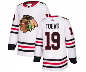 Adidas Chicago Blackhawks #19 Jonathan Toews Authentic White Away NHL Jersey