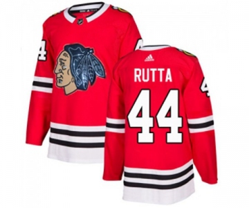 Adidas Chicago Blackhawks #44 Jan Rutta Authentic Red Fashion Gold NHL Jersey