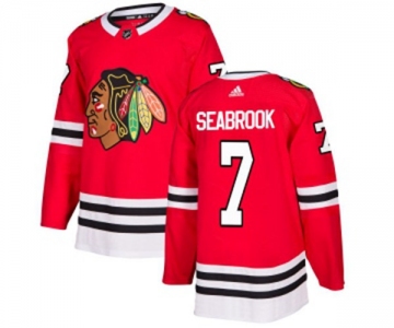 Adidas Chicago Blackhawks #7 Brent Seabrook Premier Red Home NHL Jersey