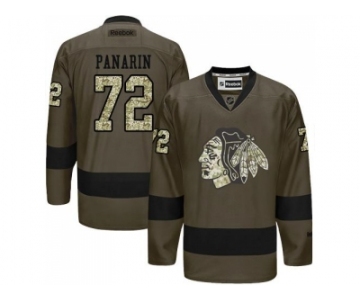 Chicago Blackhawks #72 Artemi Panarin Green Salute to Service Stitched NHL Jersey