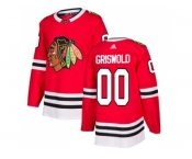 Men Adidas Chicago Blackhawks #00 Clark Griswold Red Home Authentic Stitched NHL Jersey Men Adidas Chicago Blackhawks #00 Clark Griswold Red Home Authentic Stitched NHL Jersey