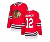 Men Adidas Chicago Blackhawks #12 Alex DeBrincat Red Home Authentic Stitched NHL Jersey Men Adidas Chicago Blackhawks #12 Alex DeBrincat Red Home Authentic Stitched NHL Jersey
