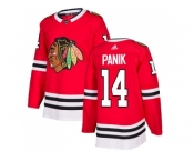 Men Adidas Chicago Blackhawks #14 Richard Panik Red Home Authentic Stitched NHL Jersey Men Adidas Chicago Blackhawks #14 Richard Panik Red Home Authentic Stitched NHL Jersey