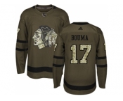 Men Adidas Chicago Blackhawks #17 Lance Bouma Green Salute to Service Stitched NHL Jersey Men Adidas Chicago Blackhawks #17 Lance Bouma Green Salute to Service Stitched NHL Jersey