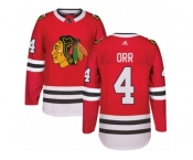 Men's Adidas Chicago Blackhawks #4 Bobby Orr Authentic Red Home NHL Jersey Men's Adidas Chicago Blackhawks #4 Bobby Orr Authentic Red Home NHL Jersey