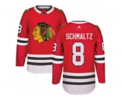 Men's Adidas Chicago Blackhawks #8 Nick Schmaltz Authentic Red Home NHL Jersey Men's Adidas Chicago Blackhawks #8 Nick Schmaltz Authentic Red Home NHL Jersey