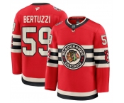 Men's Chicago Blackhawks #59 Tyler Bertuzzi Red 2024-25 Winter Classic Stitched Hockey Jersey