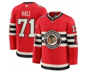 Men's Chicago Blackhawks #71 Taylor Hall Red 2024-25 Winter Classic Stitched Hockey Jersey