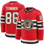 Men's Chicago Blackhawks #86 Teuvo Teravainen Red 2024-25 Winter Classic Stitched Hockey Jersey