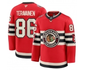 Men's Chicago Blackhawks #86 Teuvo Teravainen Red 2024-25 Winter Classic Stitched Hockey Jersey