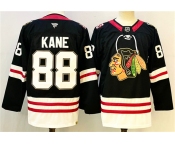 Men's Chicago Blackhawks #88 Patrick Kane Black Stitched Hockey Jersey