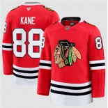 Men's Chicago Blackhawks #88 Patrick Kane Red 2024-25 Home Stitched Hockey Jersey