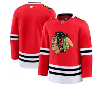 Men's Chicago Blackhawks Blank Red 2024-25 Home Stitched Hockey Jersey
