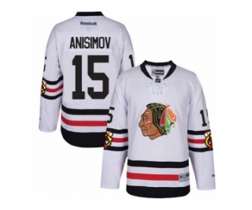 Men's Reebok Chicago Blackhawks #15 Artem Anisimov Authentic White 2017 Winter Classic NHL Jersey
