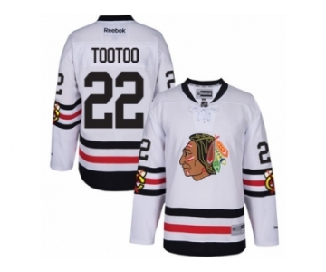 Men's Reebok Chicago Blackhawks #22 Jordin Tootoo Authentic White 2017 Winter Classic NHL Jersey