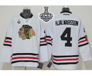 NHL Blackhawks #4 Niklas Hjalmarsson White 2015 Winter Classic 2015 Stanley Cup Stitched Jerseys
