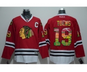 NHL Chicago Blackhawks #19 Jonathan Toews Printing red NHL Chicago Blackhawks #19 Jonathan Toews Printing red